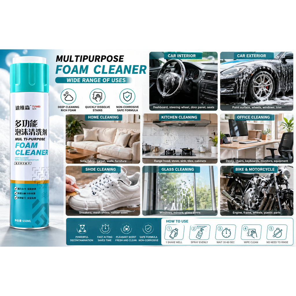 Multipurpose Foam Cleaner Spray
