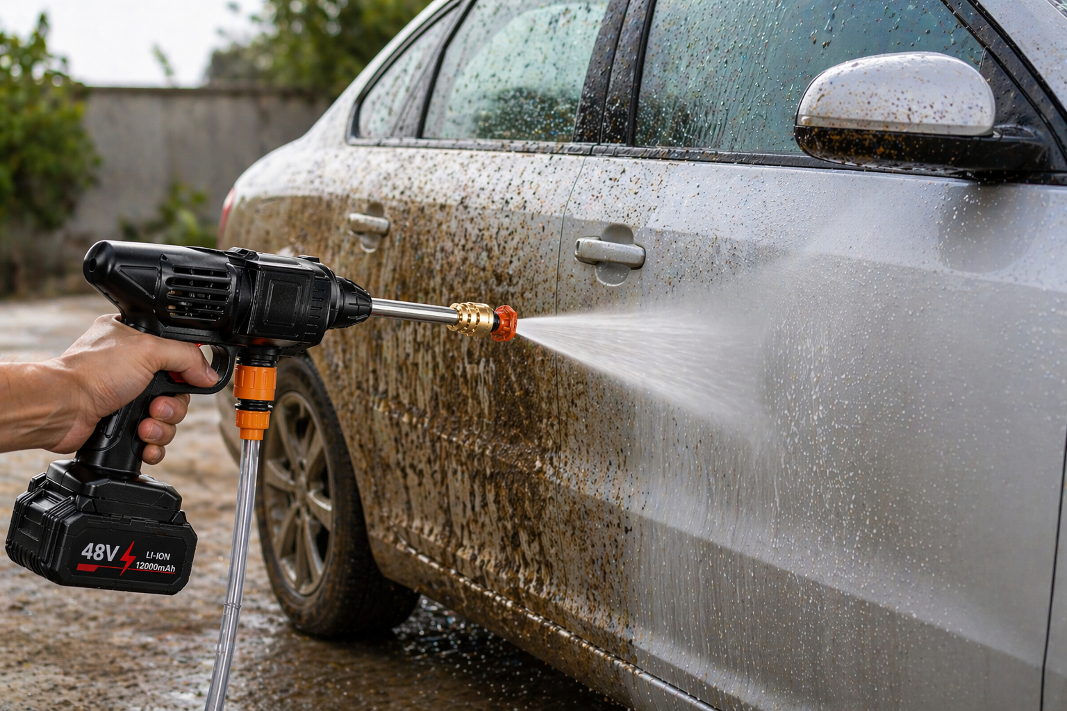 JetShine™ Cordless High Pressure Washer Gun | Powerful Portable Car & Home Cleaning Tool